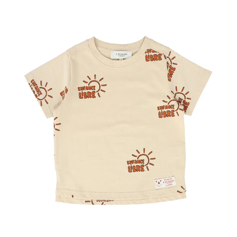 A MONDAY IN COPENHAGEN BIEGE SUN PRINT TEE [FINAL SALE]