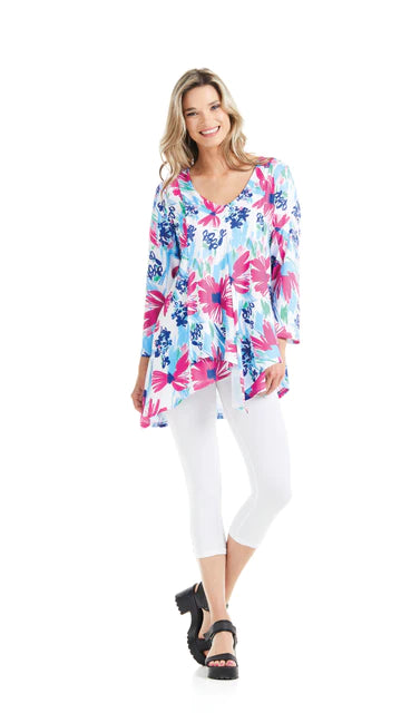 Long Sleeve Top with Ruffle Hemline