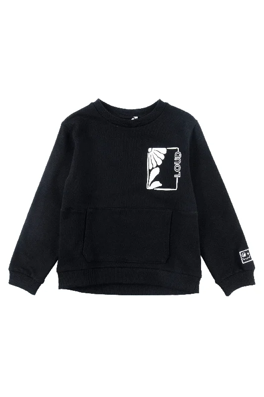 LOUD BLACK/WHITE LOGO POCKET TOP [FINAL SALE]