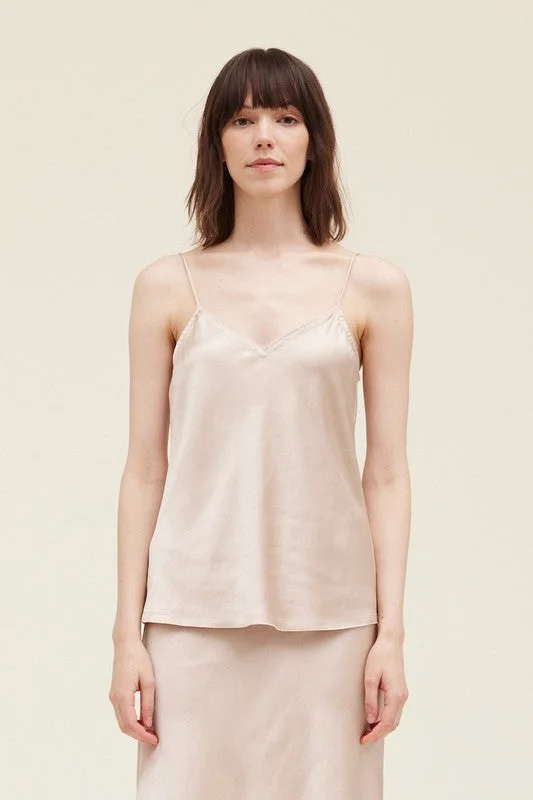 The Pop the Cork Satin Tank Top