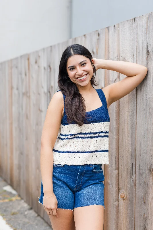 The Midnight Mantra Knit Tank Top