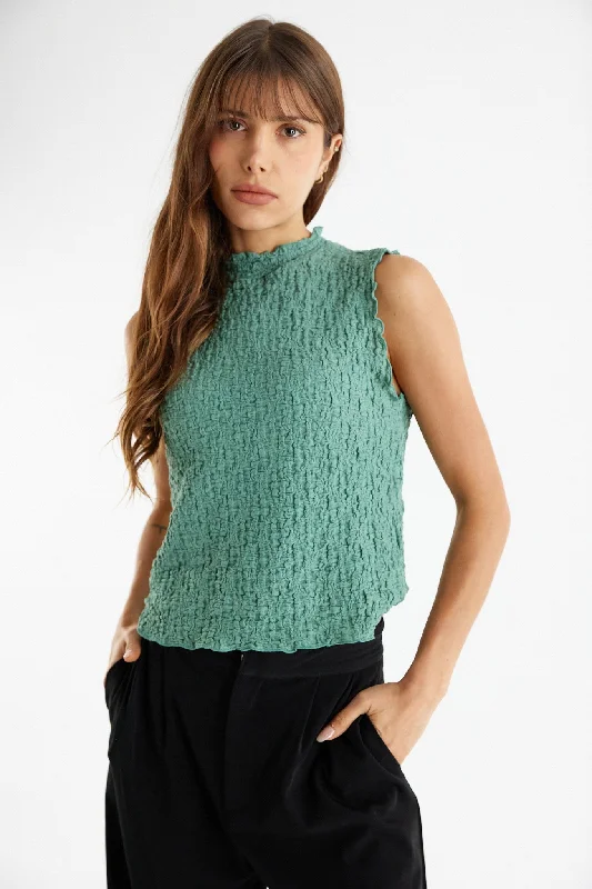 The Mae Sage Textured Tank Top