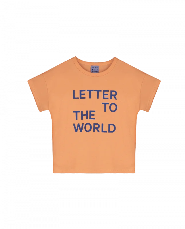 LETTER TO THE WORLD LIGHT ORANGE WORDED TEE [FINAL SALE]