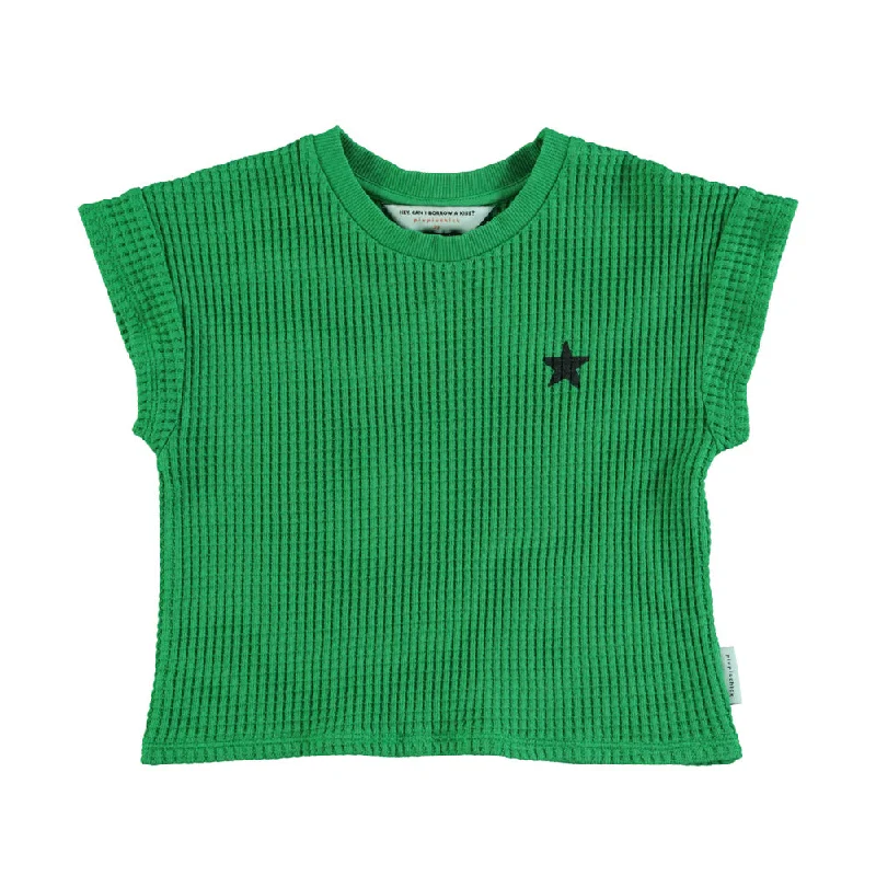 PIUPIUCHICK GREEN CIRCLE LOGO PRINT TEE [FINAL SALE]