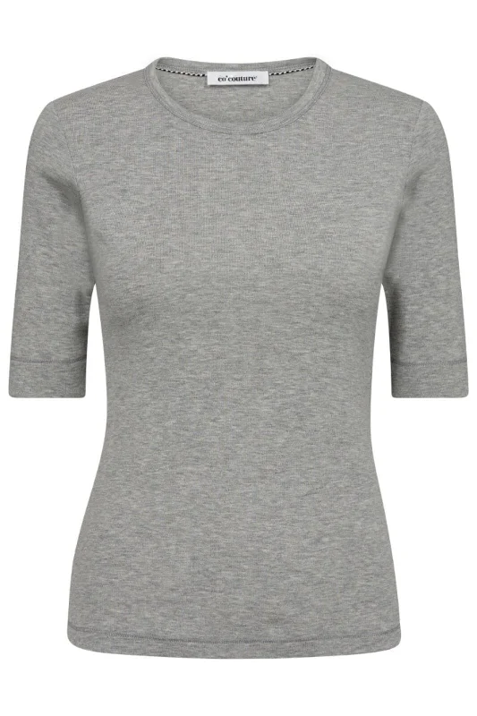 Forudbestilling - Co´couture - Grannycc Ss Tee 33016 - 57 Grey Melange