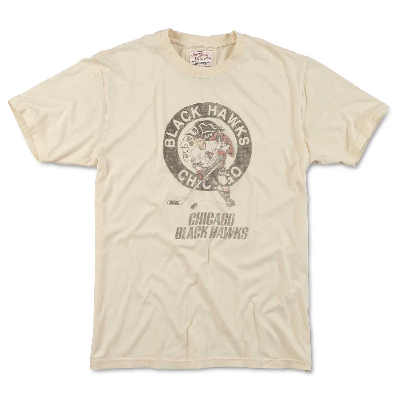 Chicago Blackhawks Vintage Fade Cream T-Shirt