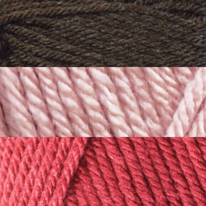 Dark Oak/Soft Pink/Rose