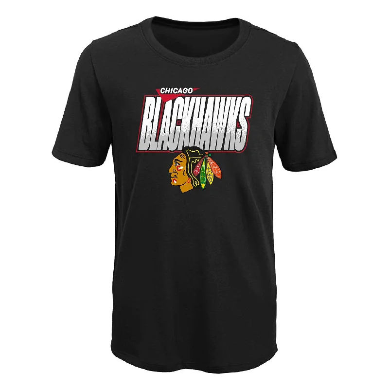 Chicago Blackhawks Youth Frosty Center Black T-shirt