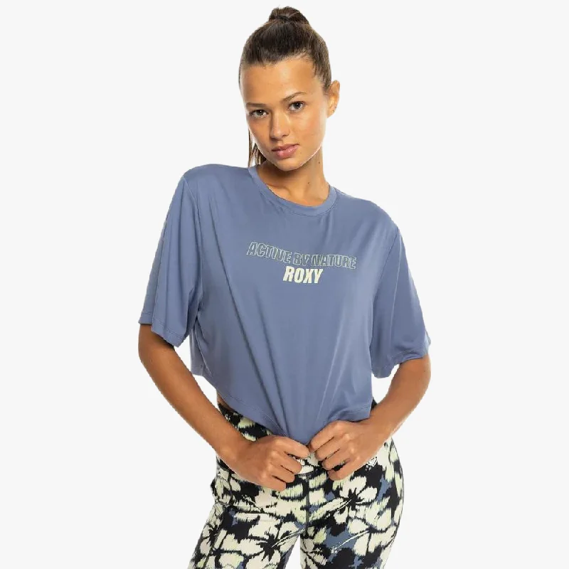 Roxy Womens Cropped Beach Top Blue