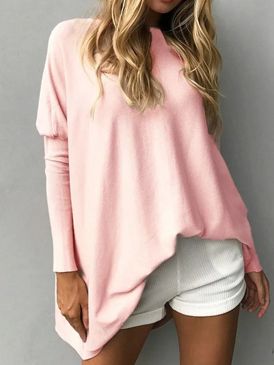 Wholesale Crew Neck Pullover Long Sleeve T-Shirts