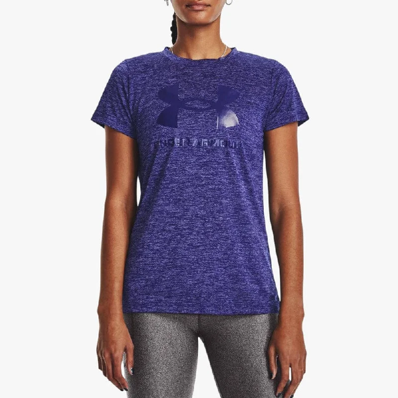 Under Armour Womens Tech Twist Short Sleeve Tee 468 Blue