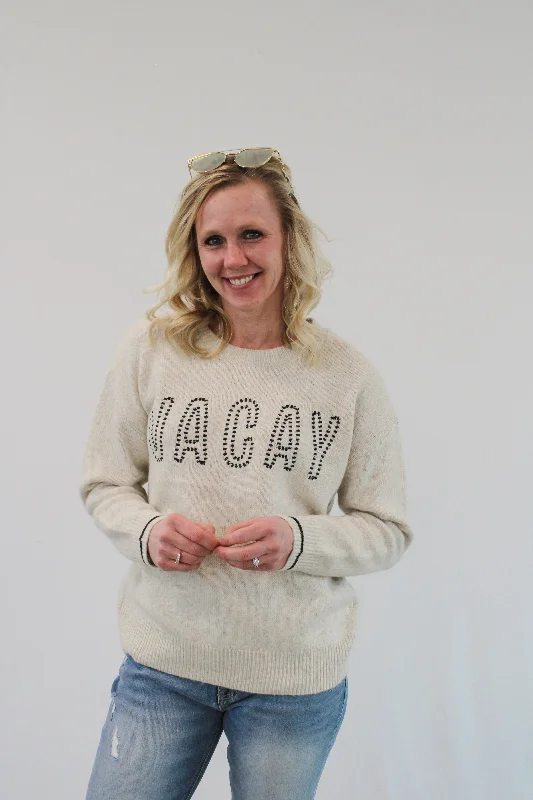 VACAY EMBROIDERED SWEATER