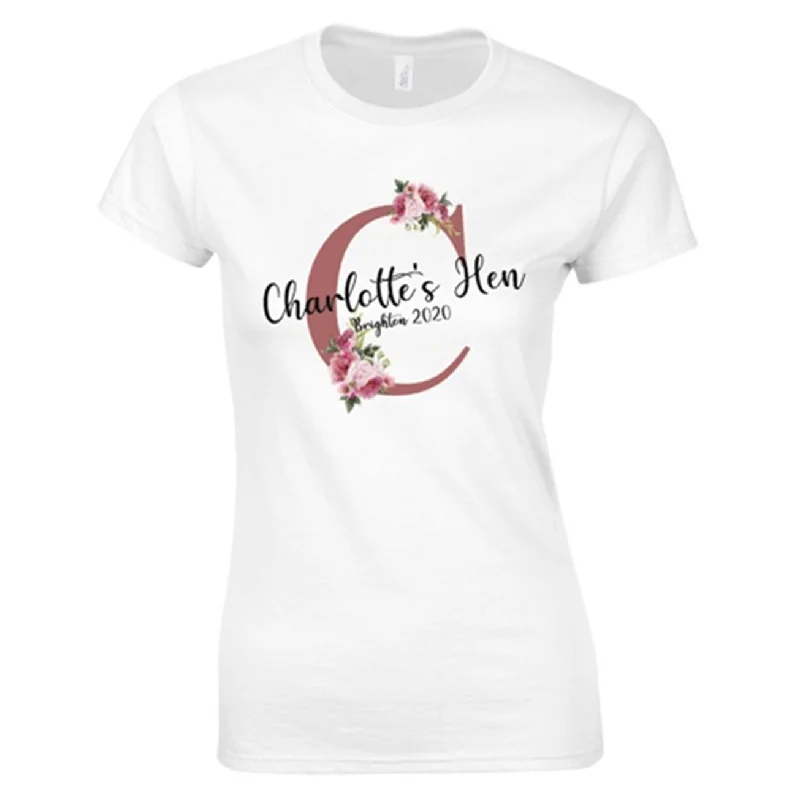 Floral Hen Party T-Shirt 2025