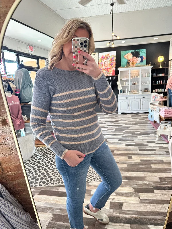 The Dani Lightweight Striped Sweater