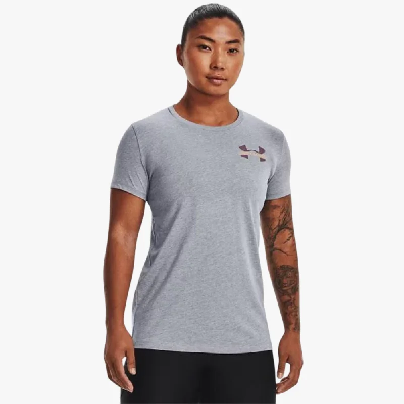 Under Armour Womens Lc Logo Short Sleeve Tee 035 Grey