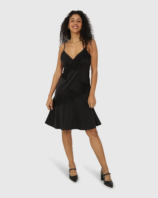 Real Love Slip Dress - Black