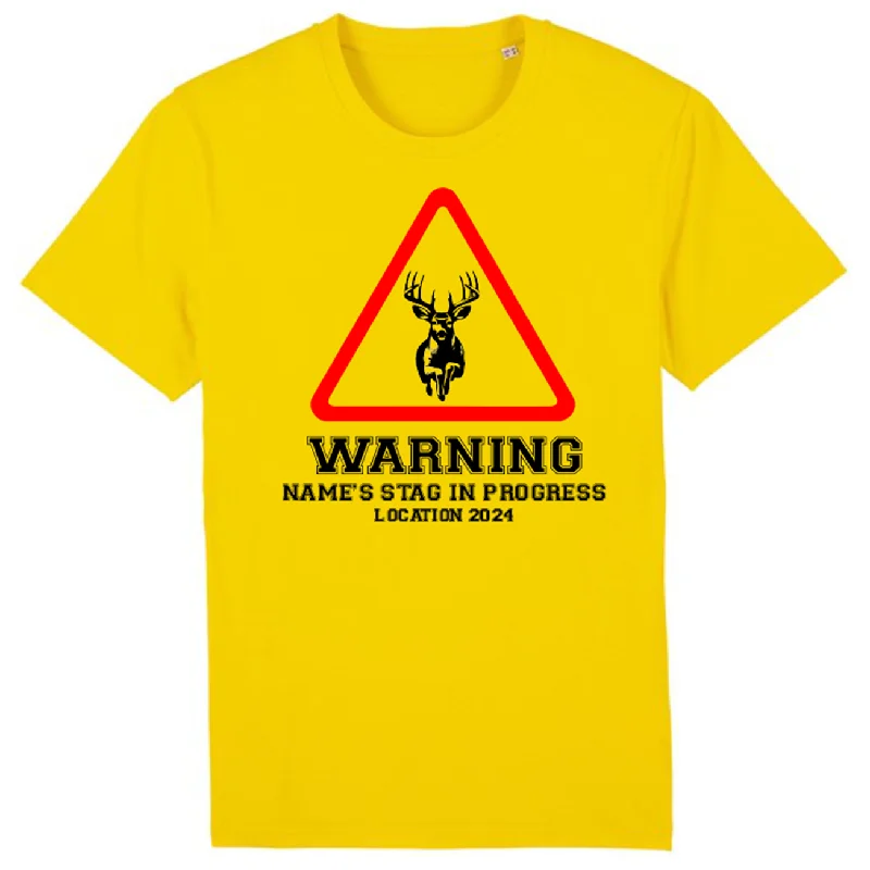 Warning Stag Do T-Shirt 2025