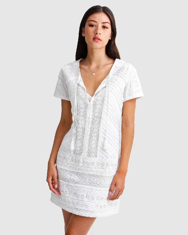 Summer Forever Mini Dress - White