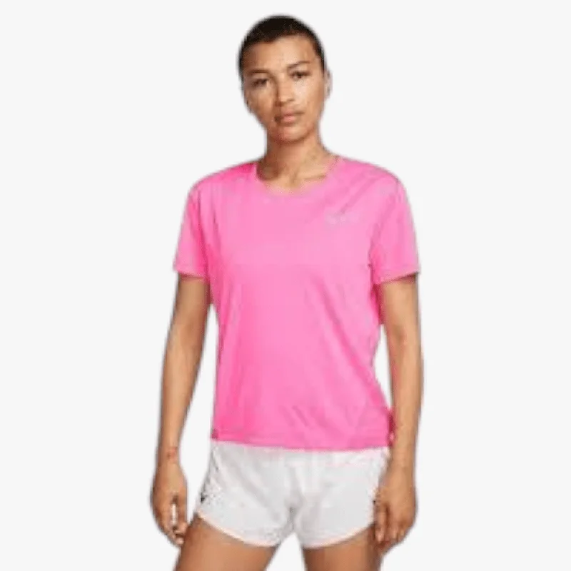 Nike Womens Miler Running Short Sleeve Tee Pink