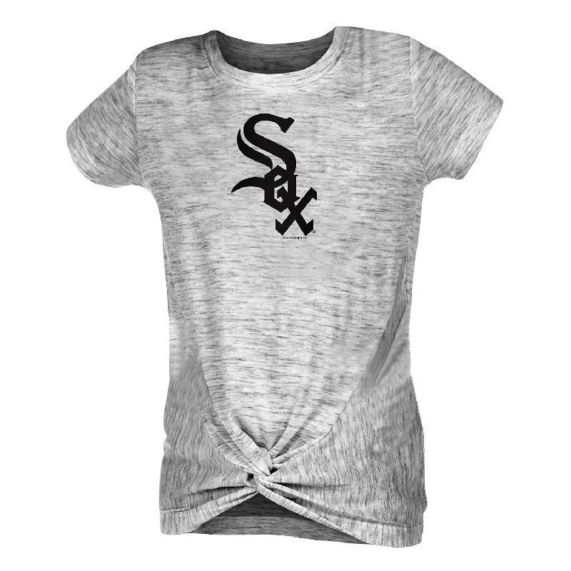 Chicago White Sox Youth Girls Space Dye Short Sleeve T-Shirt