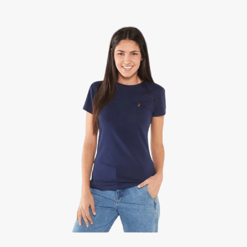 Polo Womens Allie Small Pony Stretch Short Sleeve Tee Navy