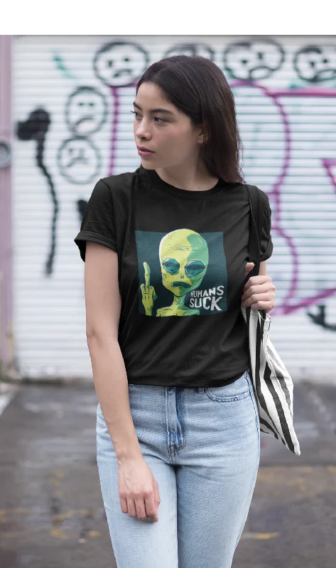 HUMAN SUCKS : ALIEN & SPACE- HALF-SLEEVE T-SHIRTS