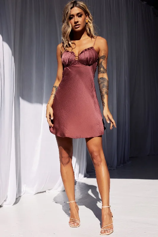 Big Mood Mini Dress - Antique Rose