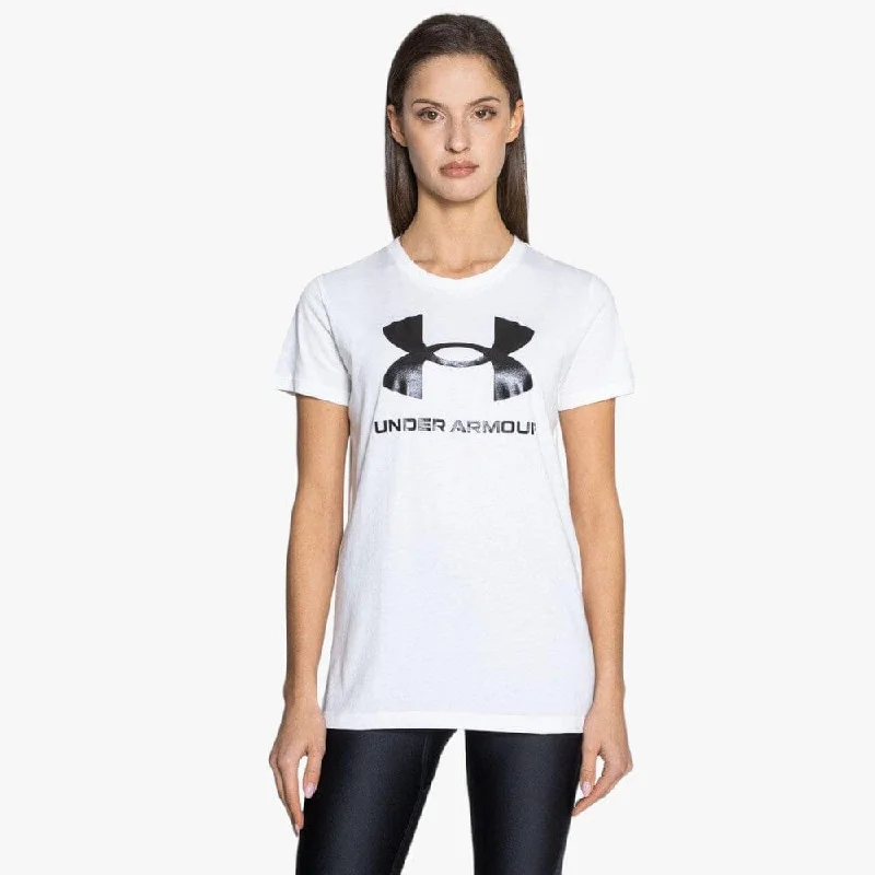 Under Armour Ladies Sportstyle Graphic Short Sleeve 102 White