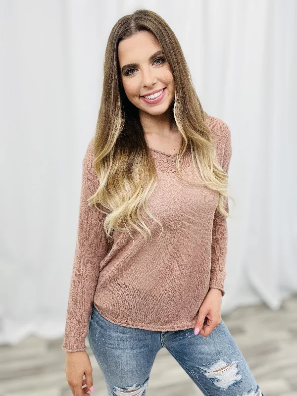 Long Sleeve Knitted Sweater Top