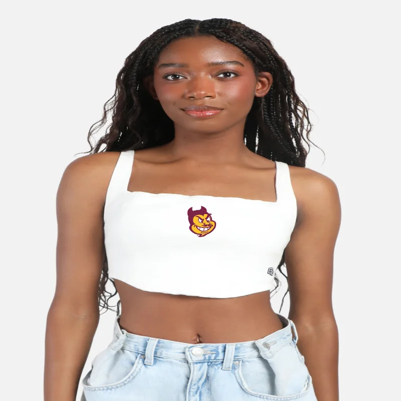 ASU Ladies Denim Corset WHT