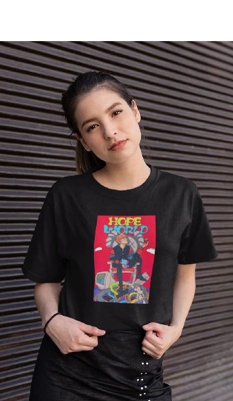 HOPE WORLD- J HOPE : BTS  - HALF-SLEEVE T-SHIRTS