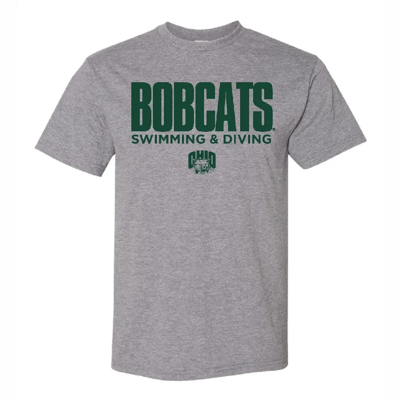 Ohio Bobcats Swimming & Diving Grey T-Shirt