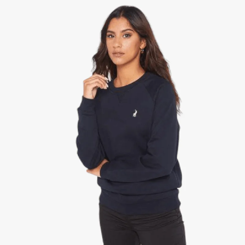 Polo Womens Raglan Long Sleeve Track Tee Navy