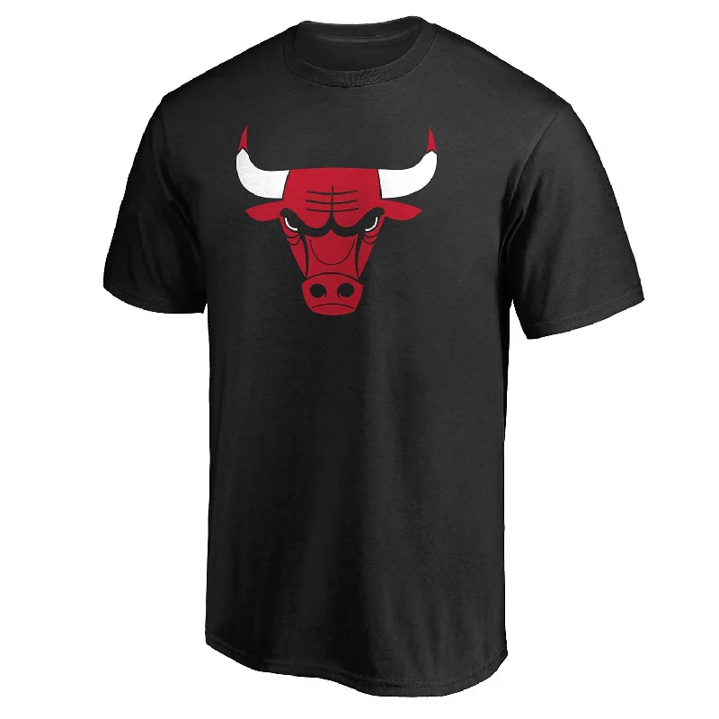 Chicago Bulls Black Primary Logo 4VD T-Shirt