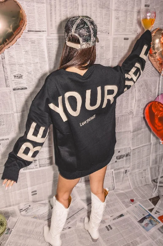 Be Yourself Oversized Sweatshirt